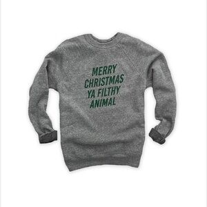 Taylor Wolfe Shop Merry Christmas Ya Filthy Animal sweatshirt
